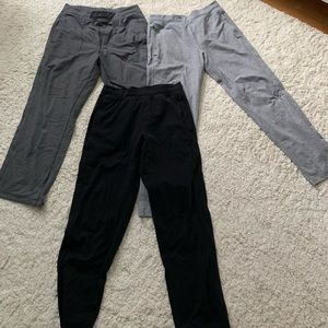 Three pairs men’s lululemon pants